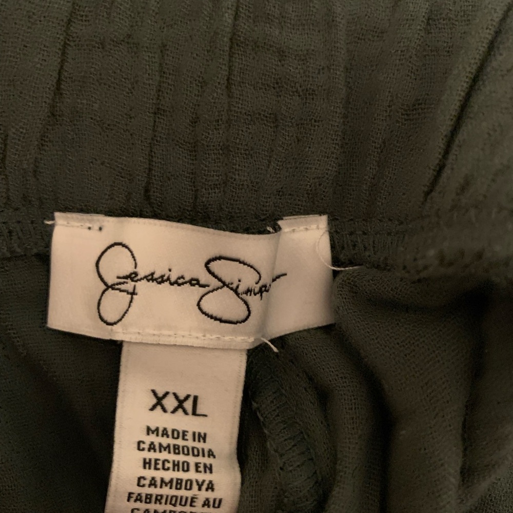 New Jessica Simpson Women's Gauze Pant. Green. XXL - Picture 5 of 6